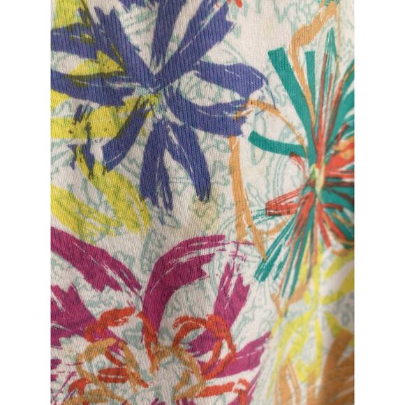 Fresh Produce Top Blouse Womens Size 3X 3/4 Sleeve Floral Tropical Beachy Spring - Picture 6 of 9
